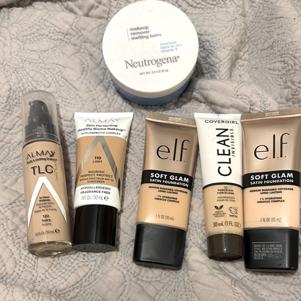 Neutrogena Makeup Remover Balm and Assorted Foundations